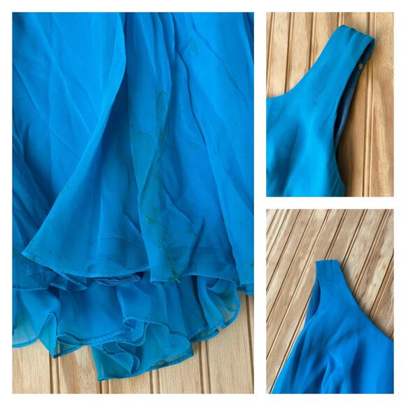 Vintage 1960s Blue Chiffon Beaded Formal Prom Dress |
medium - Picture 4 of 6